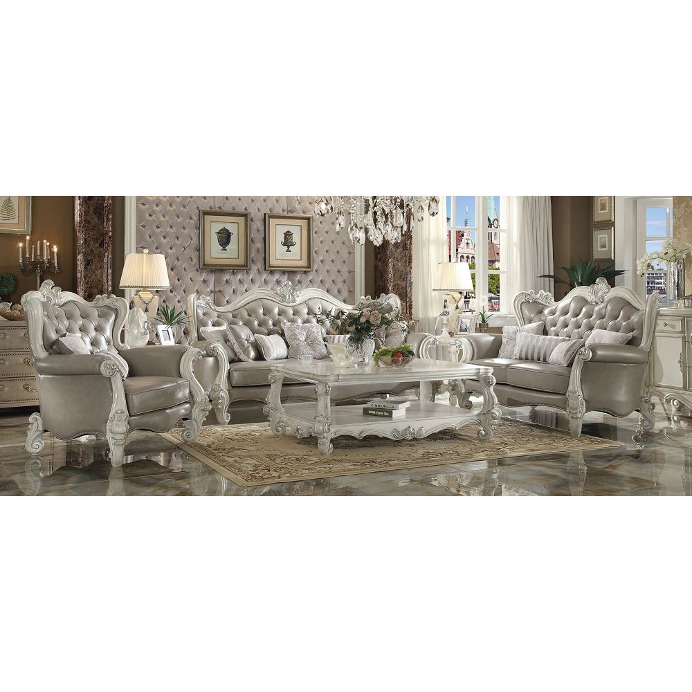 Versailles Coffee Table in Bone White 82123