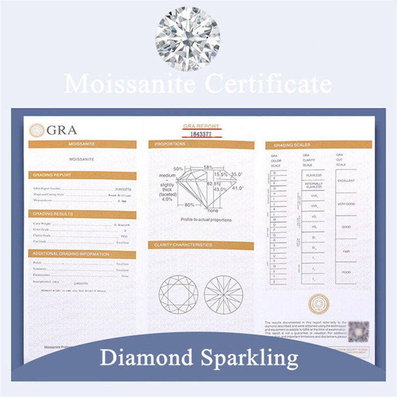 1CT/2CT Super White D Color Lab Diamond Moissanite Diamond Ring - 925 Sterling Silver - Women's Engagement Ring -