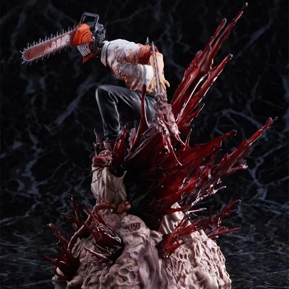 29cm Chainsaw Man PVC Figure Statue - Denji and Pochita - Chainsawman Anime Collectible