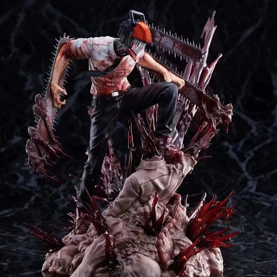 29cm Chainsaw Man PVC Figure Statue - Denji and Pochita - Chainsawman Anime Collectible