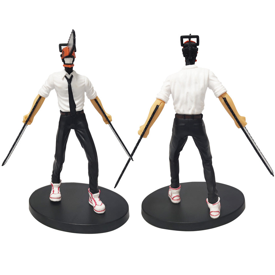 18cm Chainsaw Man Anime Figure - Denji, Power, Pochita - Standing PVC Action Figures - Collectible Model Toy Gift