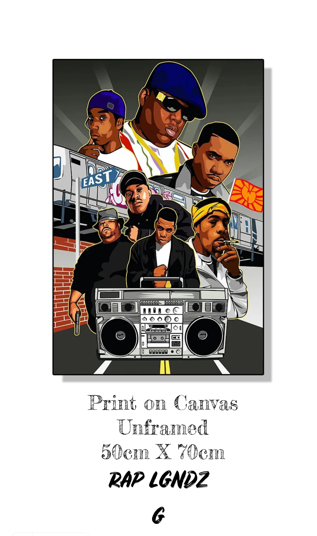 Sonic Legacies Unveiled: Iconic 2PAC & Biggie Smalls ft. Rap Legends Canvas Prints - A Timeless Ode to the Immortals of Sound