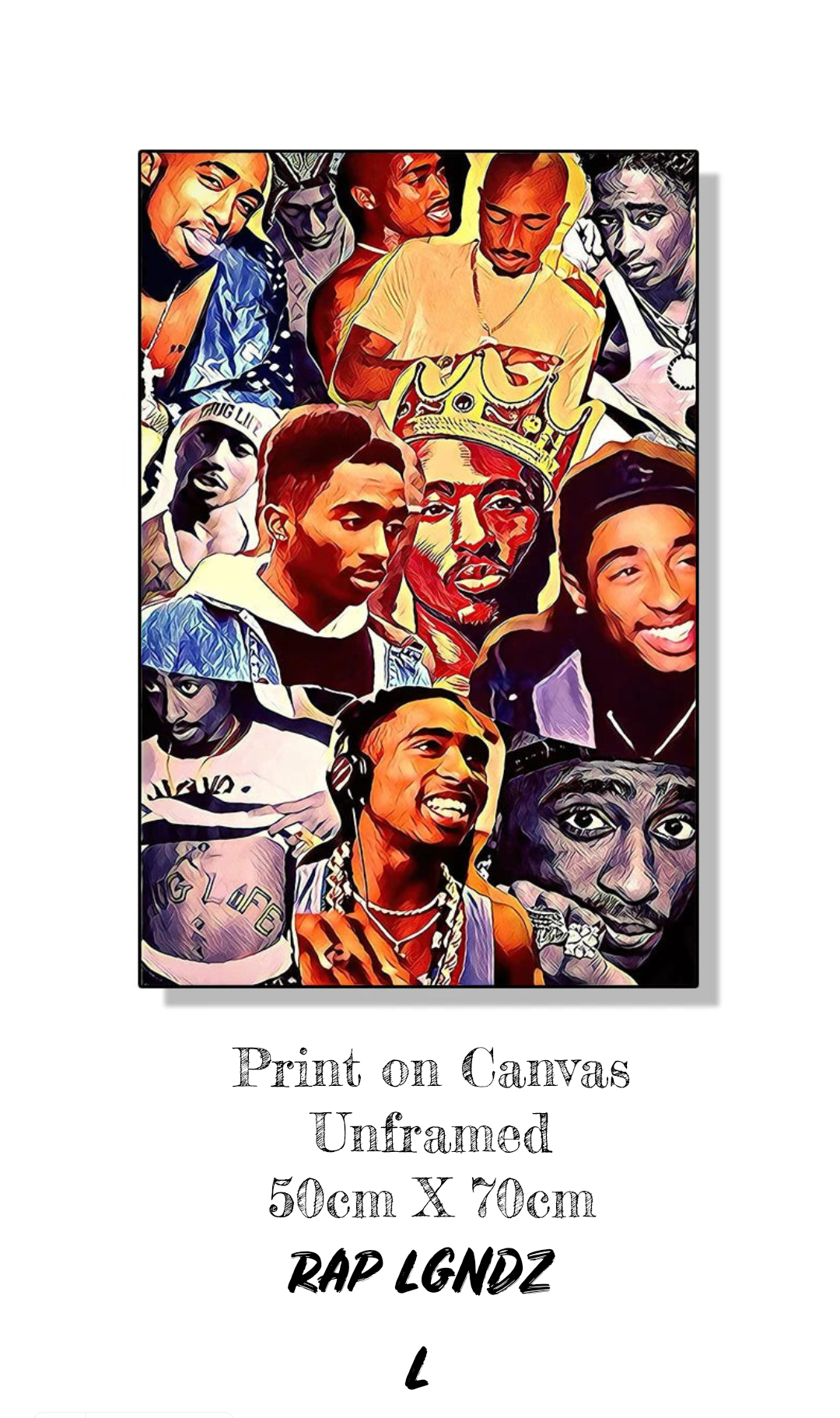 Sonic Legacies Unveiled: Iconic 2PAC & Biggie Smalls ft. Rap Legends Canvas Prints - A Timeless Ode to the Immortals of Sound