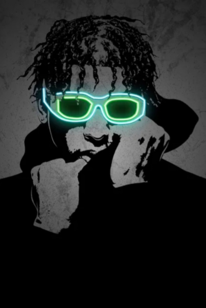 Neon Theme Rap Stars Wall Art - High Quality Graffiti Canvas Paintings for Home, Room, Studio, and Bar Decor