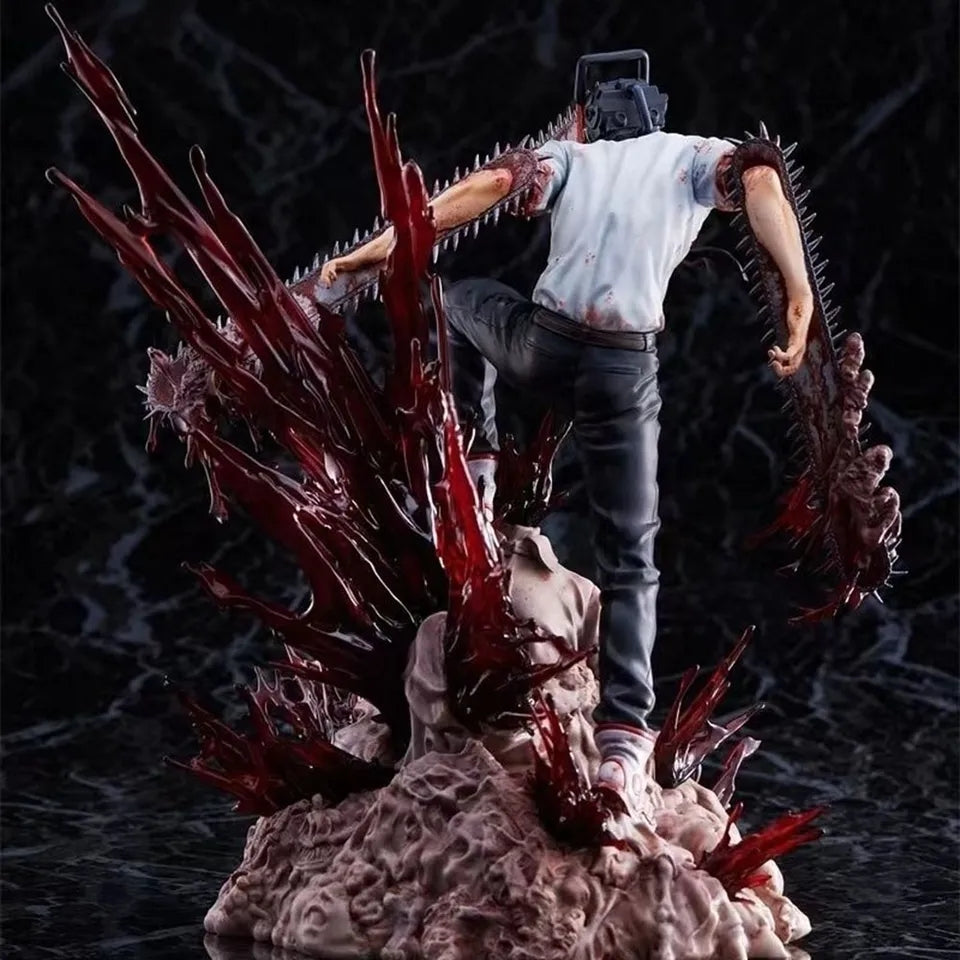 29cm Chainsaw Man PVC Figure Statue - Denji and Pochita - Chainsawman Anime Collectible