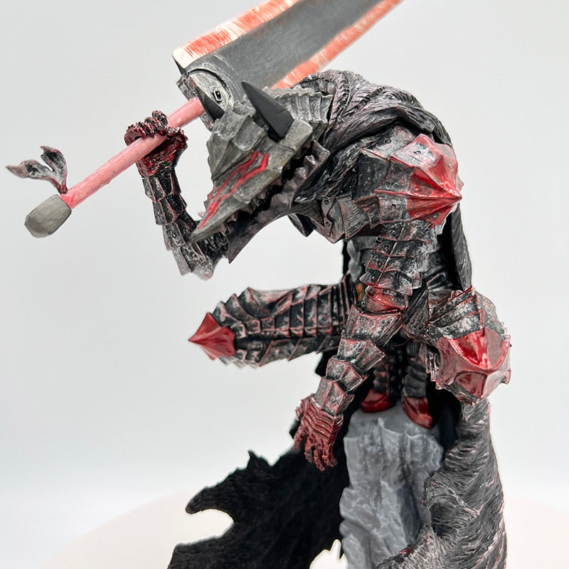 Berserk Guts L Anime Figure - 25cm Berserker Armor Action Figure, Black Swordsman Figurine Collection Model Doll
