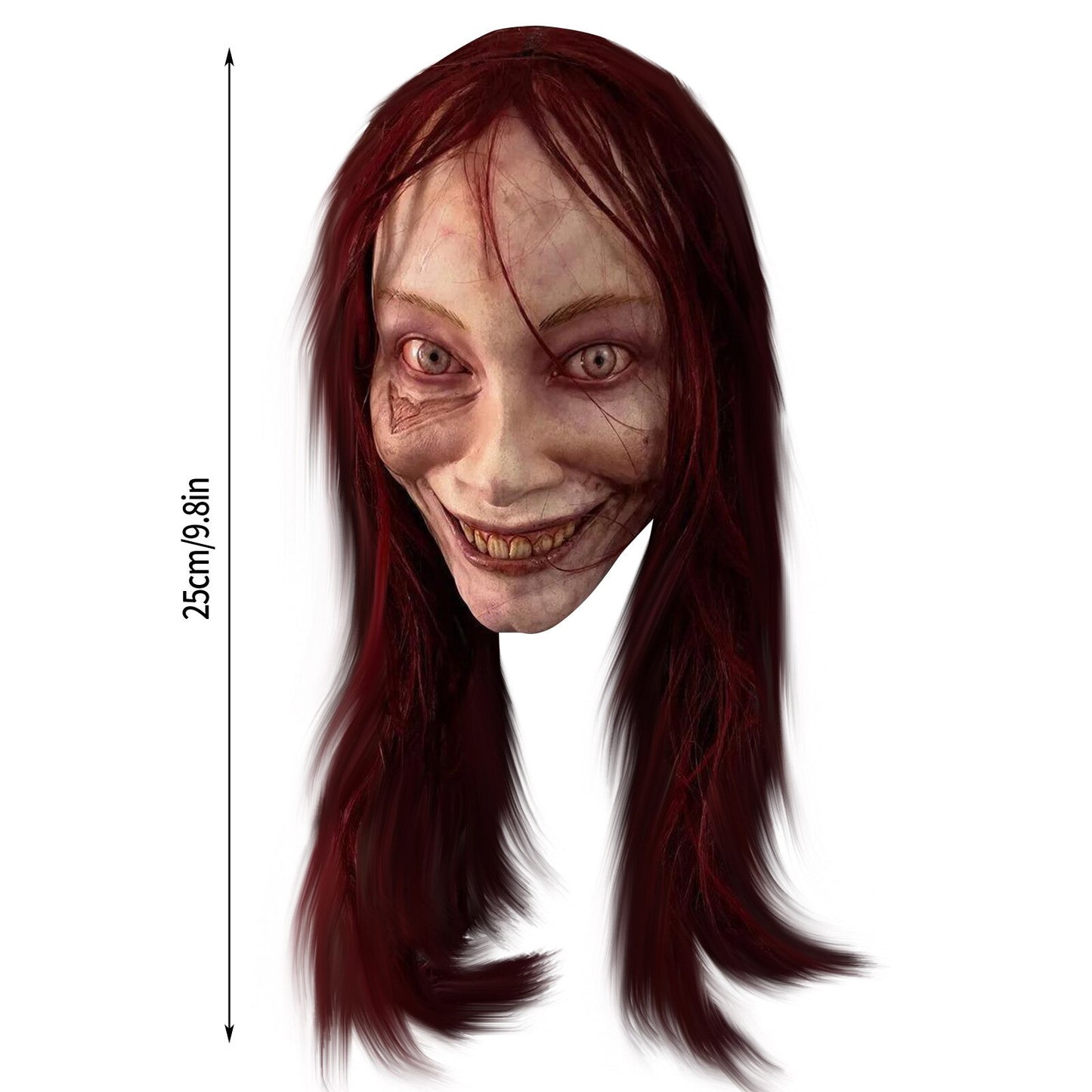 Evil Dead Rise Latex Full-Face Mask - Creepy Cosplay & Halloween Horror Prop - Rave-Ready Helmet Design - Authentic Scary Detailing