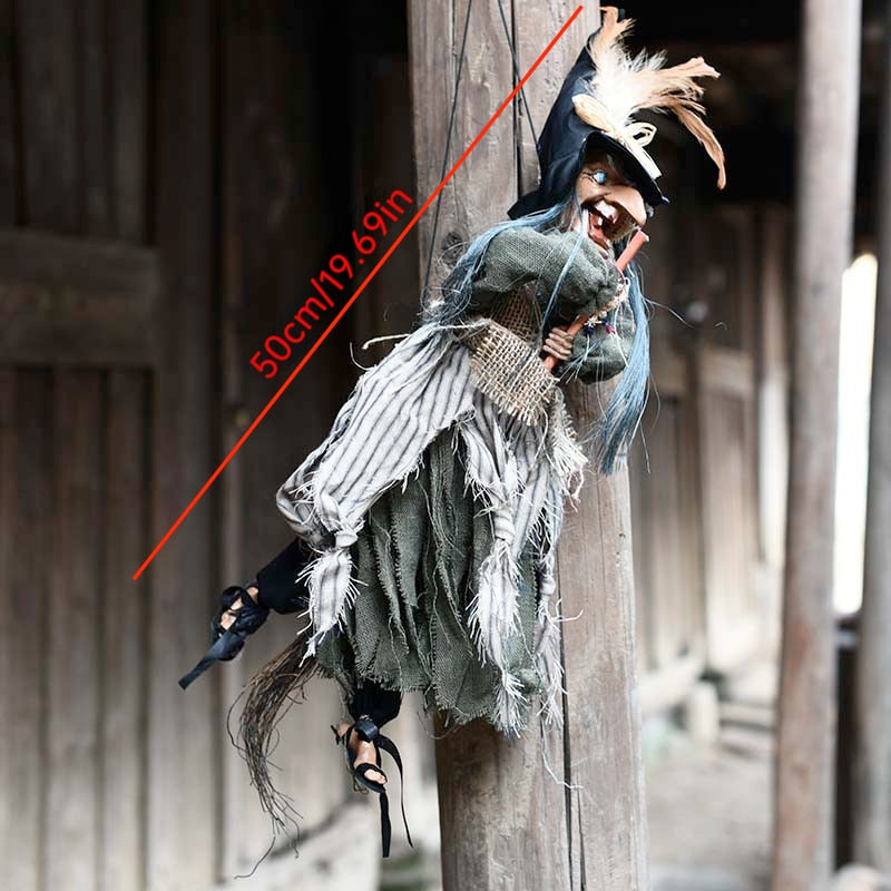 Animated Halloween Outdoor Decoration Scary Hanging Zombie Ghost with LED