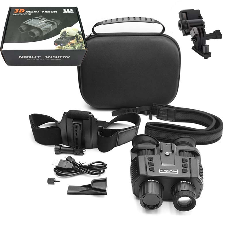 NV8000 3D Infrared Night Vision Binoculars Telescope  Professional HD 1080P Head Mount Camera for Hunting Camping Tactics Goggle