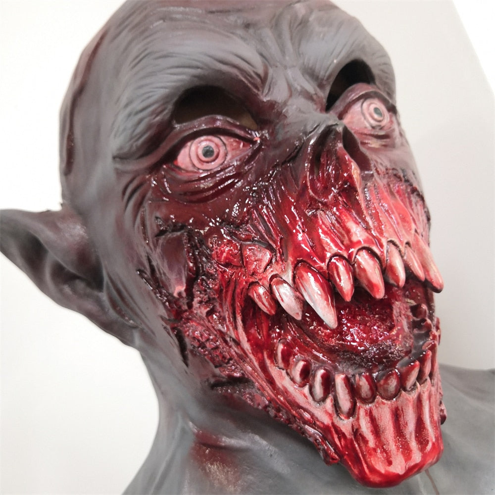 Nosferatu Mask Scary Dracula Monster Latex Mask Halloween Costume Party Horror Demon Zombie Cosplay Props Novelty Costume Party