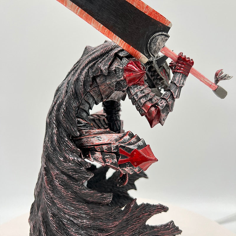 Berserk Guts L Anime Figure - 25cm Berserker Armor Action Figure, Black Swordsman Figurine Collection Model Doll