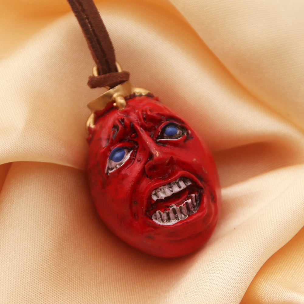 Anime Berserk Behelit Necklace Guts Griffith Egg Of King Pendant Necklace Vintage Rope Chain for Women Men Cosplay Jewelry