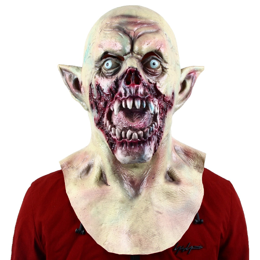 Nosferatu Mask Scary Dracula Monster Latex Mask Halloween Costume Party Horror Demon Zombie Cosplay Props Novelty Costume Party