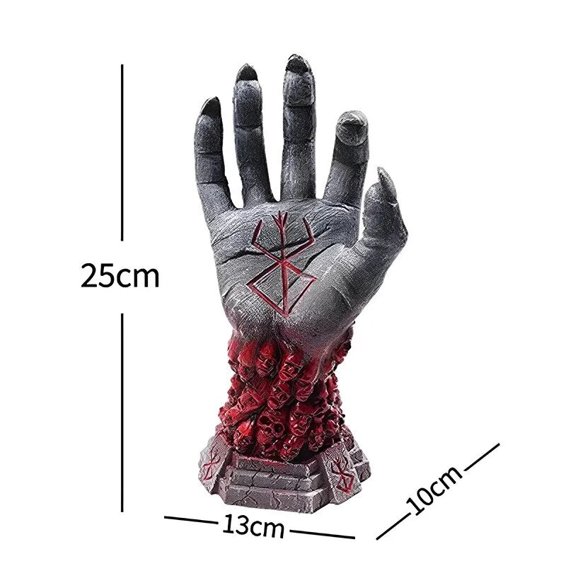 25cm Berserk Hand of God Resin Figure Statue - Guts PVC Action Anime Figurine - Collectible Model