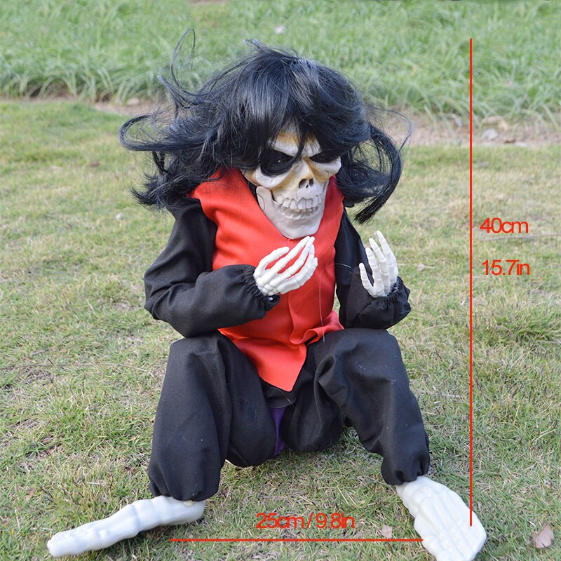 Animated Halloween Outdoor Decoration Scary Hanging Zombie Ghost with LED