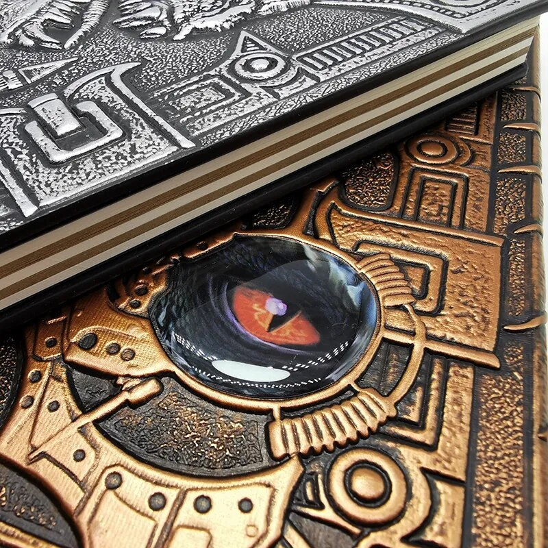 A5 Vintage Embossed Dragon Hardcover Notebook - Travel Bullet Diary - Beautiful Student Gift