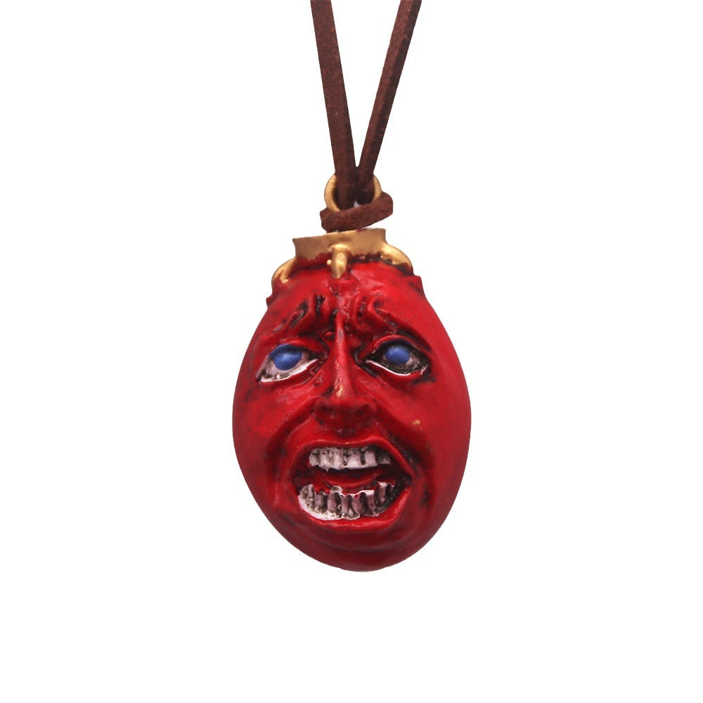 Anime Berserk Behelit Necklace Guts Griffith Egg Of King Pendant Necklace Vintage Rope Chain for Women Men Cosplay Jewelry