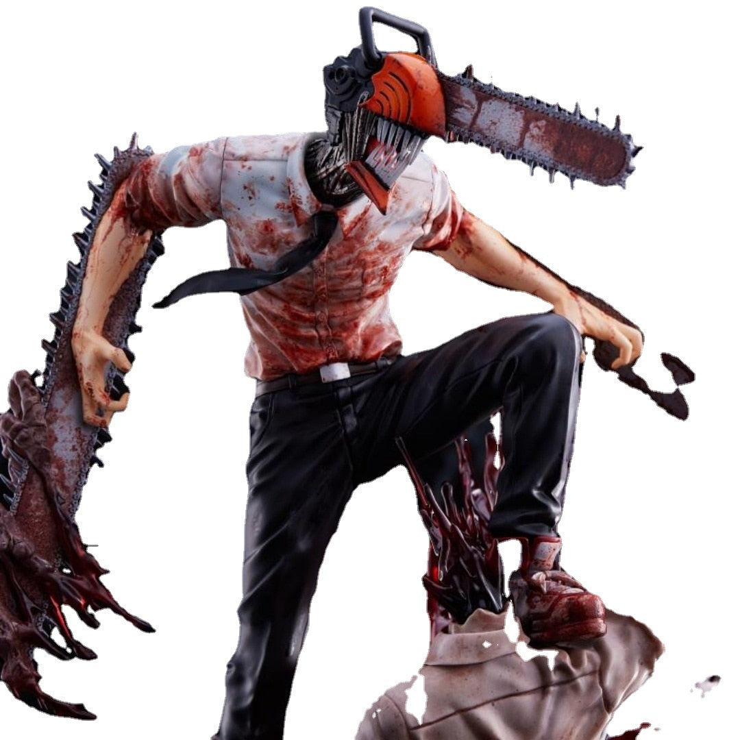 29cm Chainsaw Man PVC Figure Statue - Denji and Pochita - Chainsawman Anime Collectible
