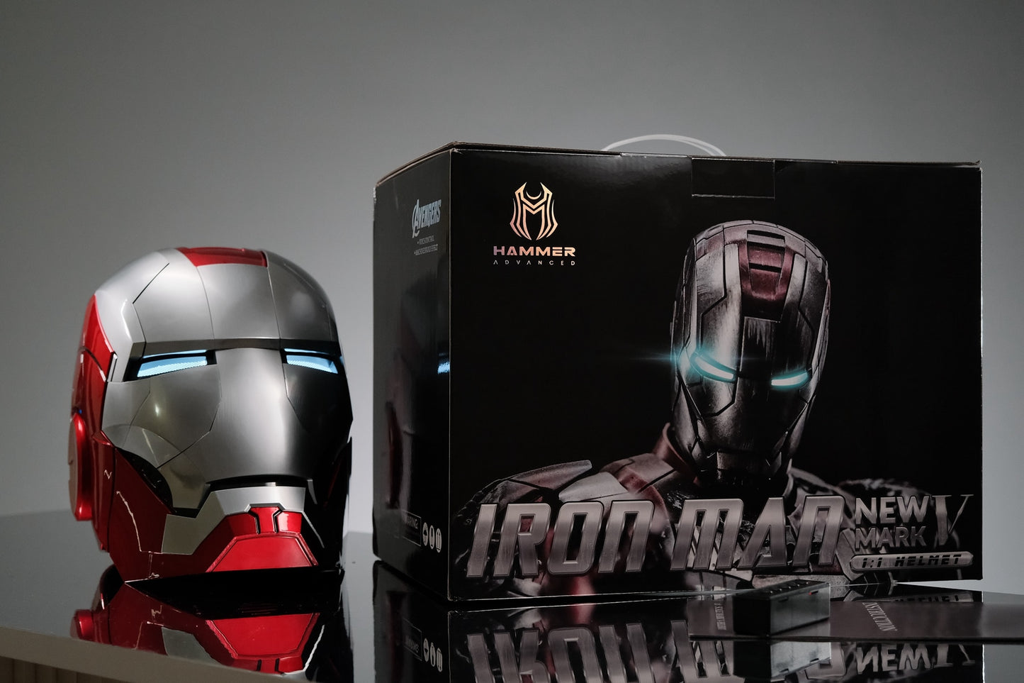 Ultimate Marvel Mk5 Iron Man Helmet - Unleash the Future with Voice Control, Multilingual Lights, and 4/8 Piece Articulation - Rare Collector's Halloween Marvel