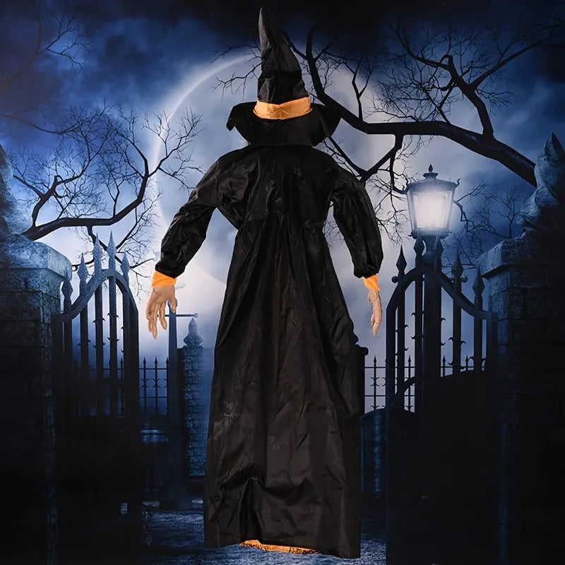 Voice-Controlled Halloween Witch Decoration - Electric Luminous Hanging Ghost - Spooky Horror Toys for Ghost Festival, Haunted House, Bar, and More