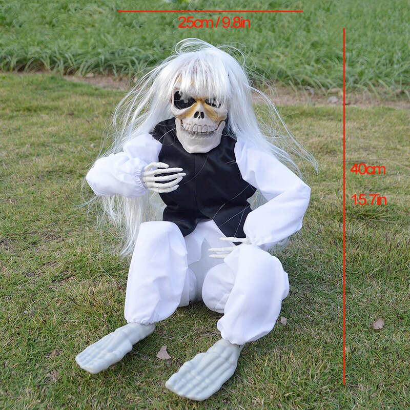 Animated Halloween Outdoor Decoration Scary Hanging Zombie Ghost with LED
