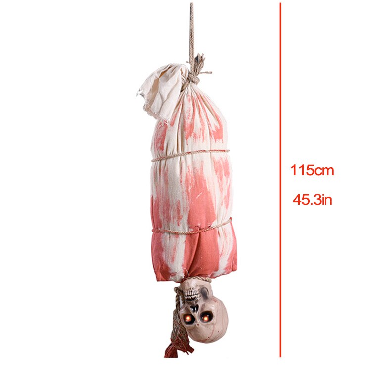 Animated Halloween Outdoor Decoration Scary Hanging Zombie Ghost with LED