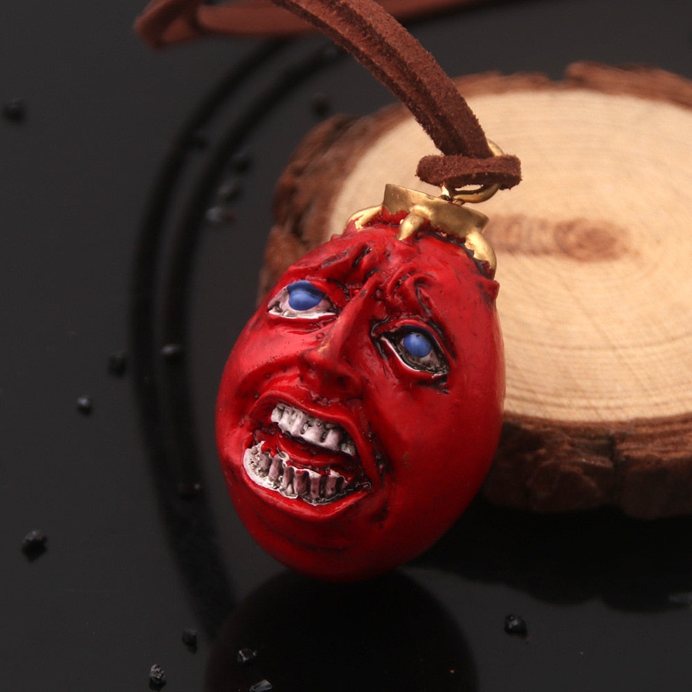 Anime Berserk Behelit Necklace Guts Griffith Egg Of King Pendant Necklace Vintage Rope Chain for Women Men Cosplay Jewelry
