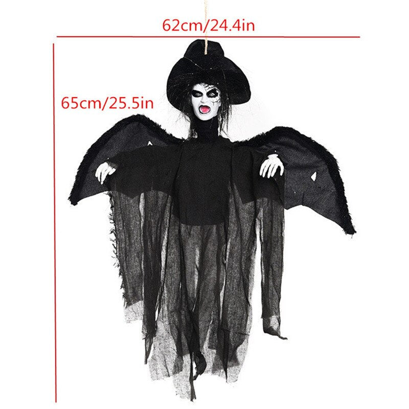 Animated Halloween Outdoor Decoration Scary Hanging Zombie Ghost with LED