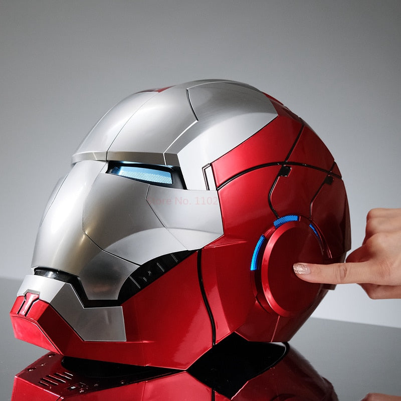 Ultimate Marvel Mk5 Iron Man Helmet - Unleash the Future with Voice Control, Multilingual Lights, and 4/8 Piece Articulation - Rare Collector's Halloween Marvel