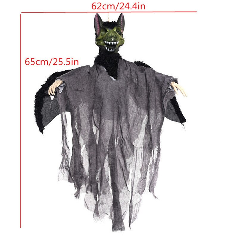 Animated Halloween Outdoor Decoration Scary Hanging Zombie Ghost with LED