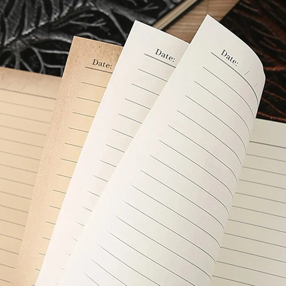 A5 Vintage Embossed Dragon Hardcover Notebook - Travel Bullet Diary - Beautiful Student Gift