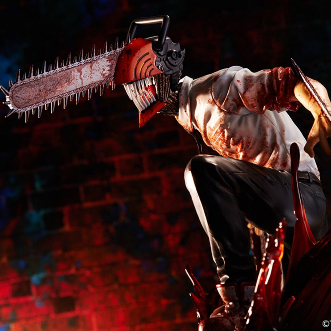 29cm Chainsaw Man PVC Figure Statue - Denji and Pochita - Chainsawman Anime Collectible