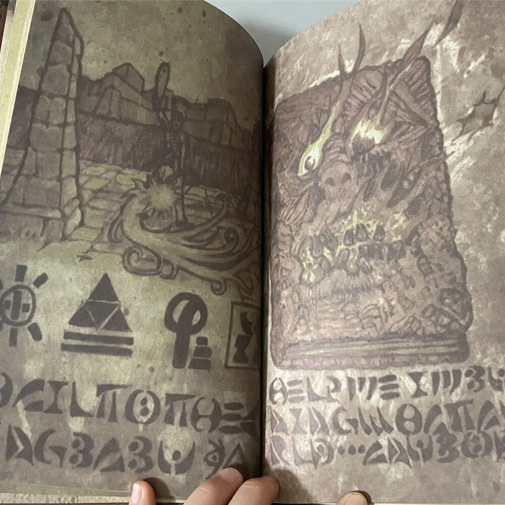 New Necronomicon Dark Magic Book - Evil Demon Summon Altar Prop - Living Room Decorative Collection Piece