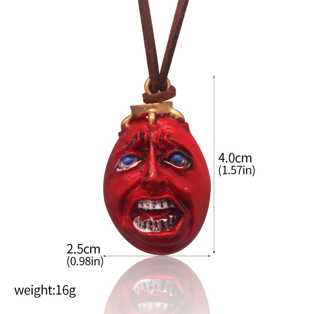 Anime Berserk Behelit Necklace Guts Griffith Egg Of King Pendant Necklace Vintage Rope Chain for Women Men Cosplay Jewelry