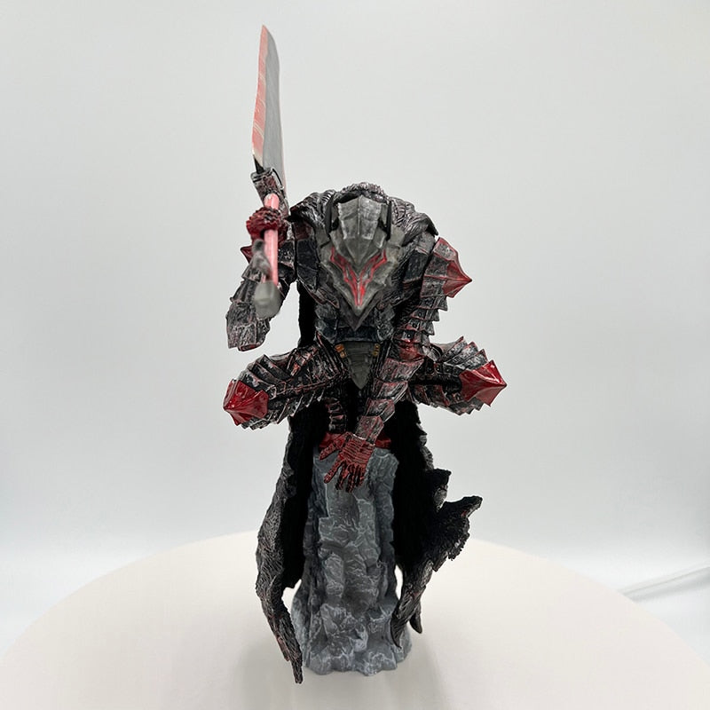 Berserk Guts L Anime Figure - 25cm Berserker Armor Action Figure, Black Swordsman Figurine Collection Model Doll