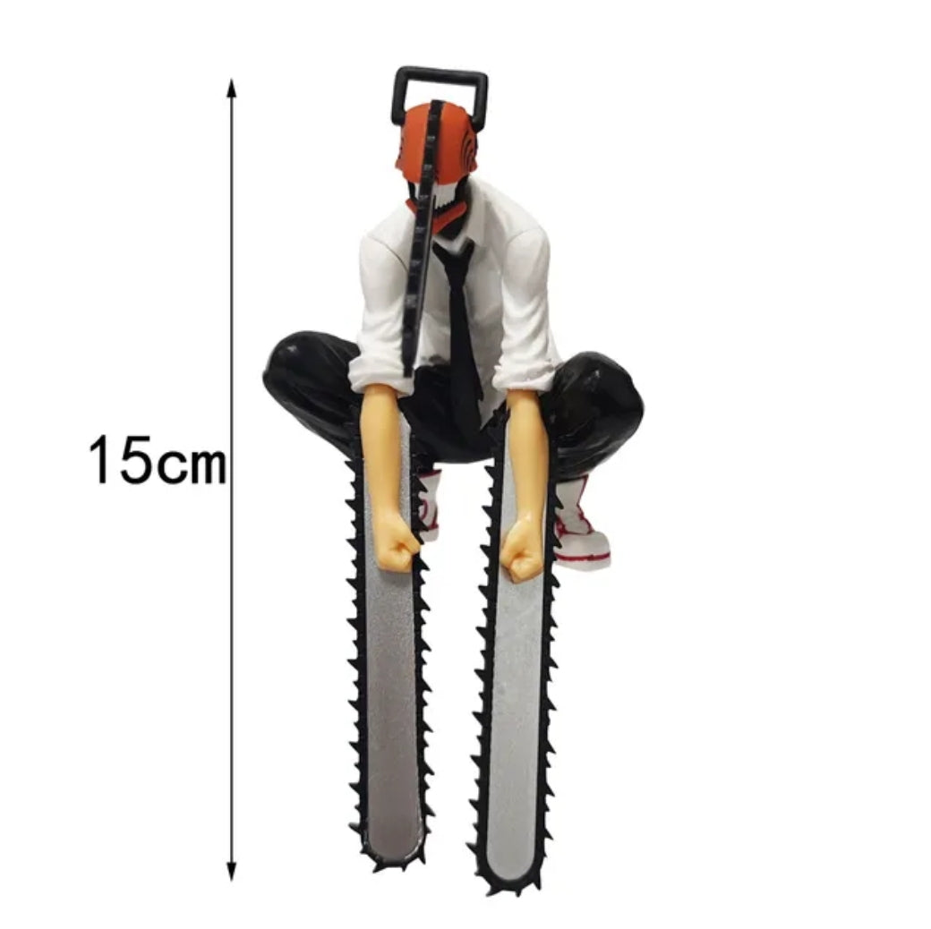 18cm Chainsaw Man Anime Figure - Denji, Power, Pochita - Standing PVC Action Figures - Collectible Model Toy Gift
