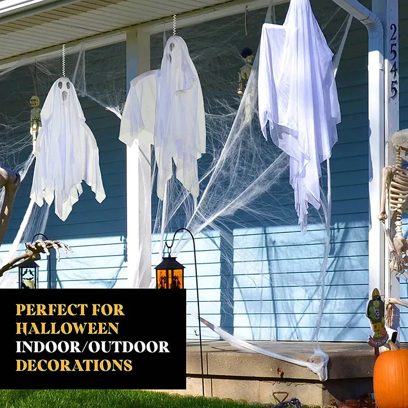 Spooky Halloween Hanging Ghost - Garden Ghost Horror Decor Props - DIY Party Decoration for Home and Bar - Unique Hanging Ornament