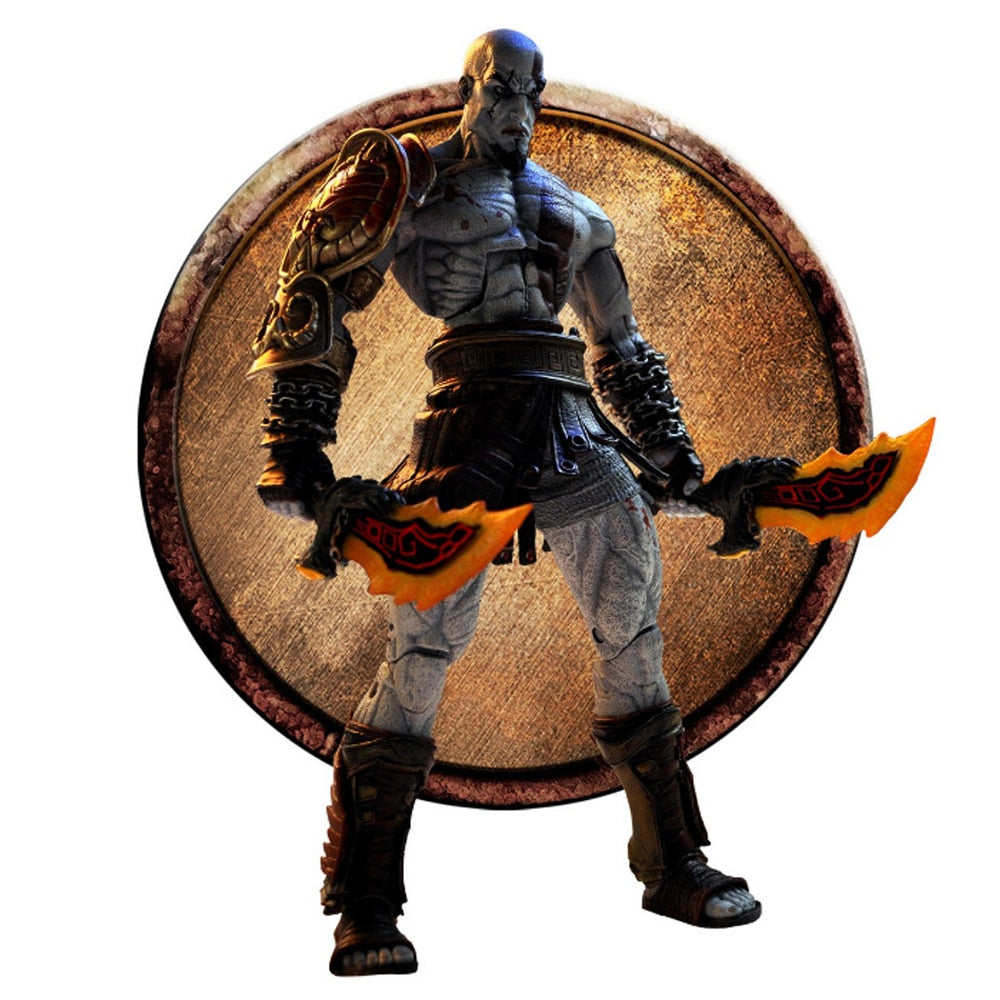 God of War Ghost of Sparta Kratos In Ares Armor W Blades Action Figure Collectible Model Toys Gift Boxed
17cm
