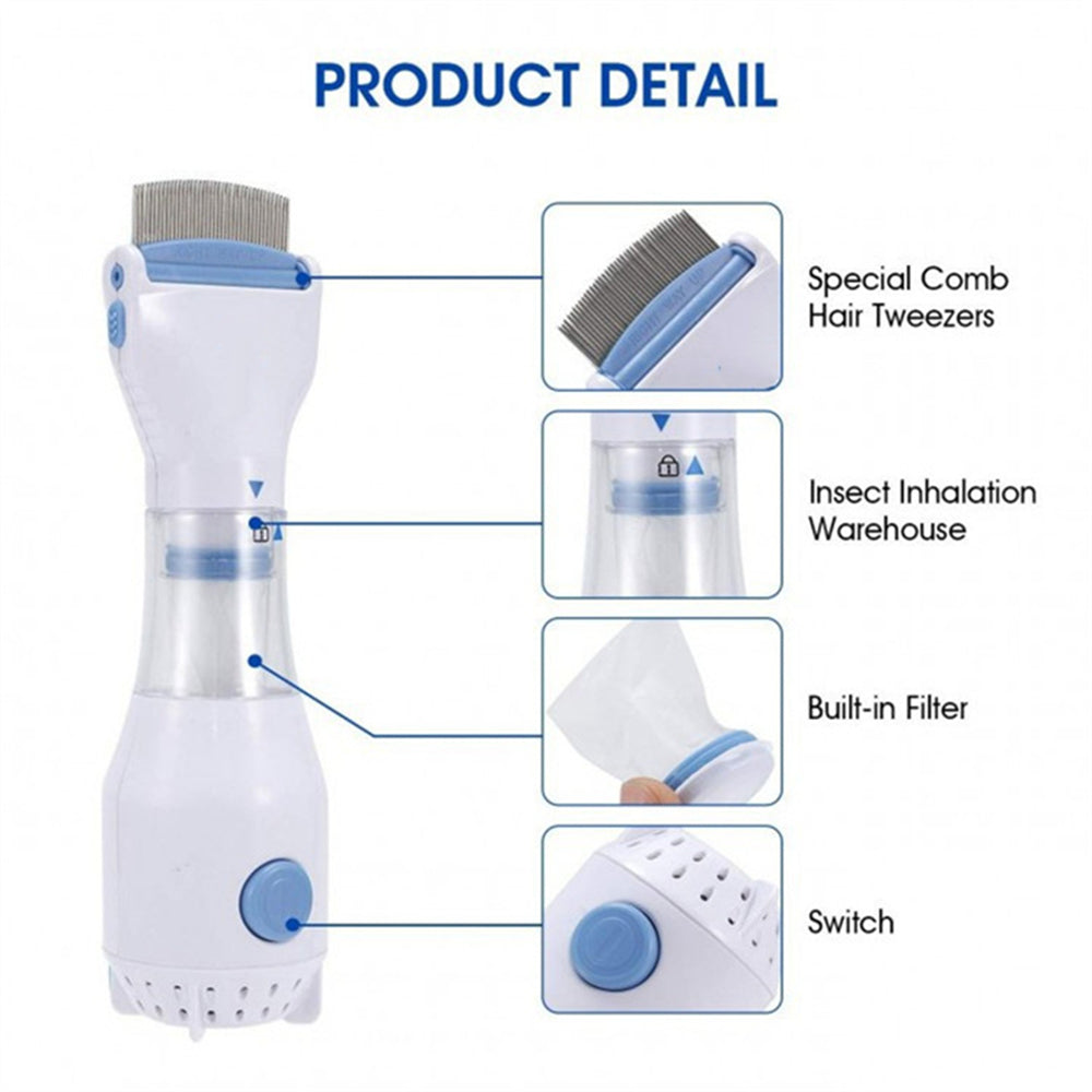 Pet-Friendly Electric Lice Grabber - Quick and Effective Lice Removal Tool for Your Beloved Pets - A Must-Have from Our Grooming Essentials Collection