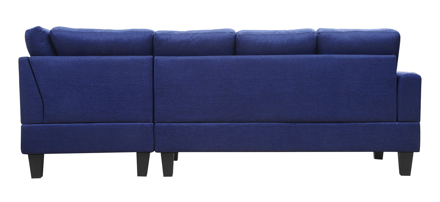 Jeimmur Sectional Sofa , Blue Linen 56480