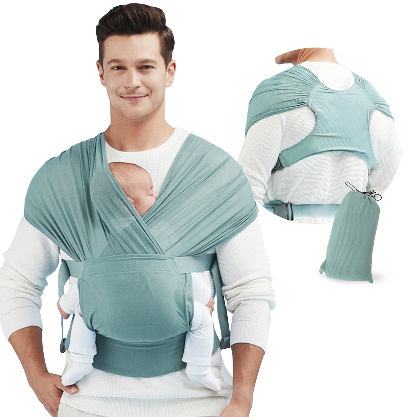 Stretchy Baby Sling Wrap Carrier - Comfortable Bonding for Baby and You