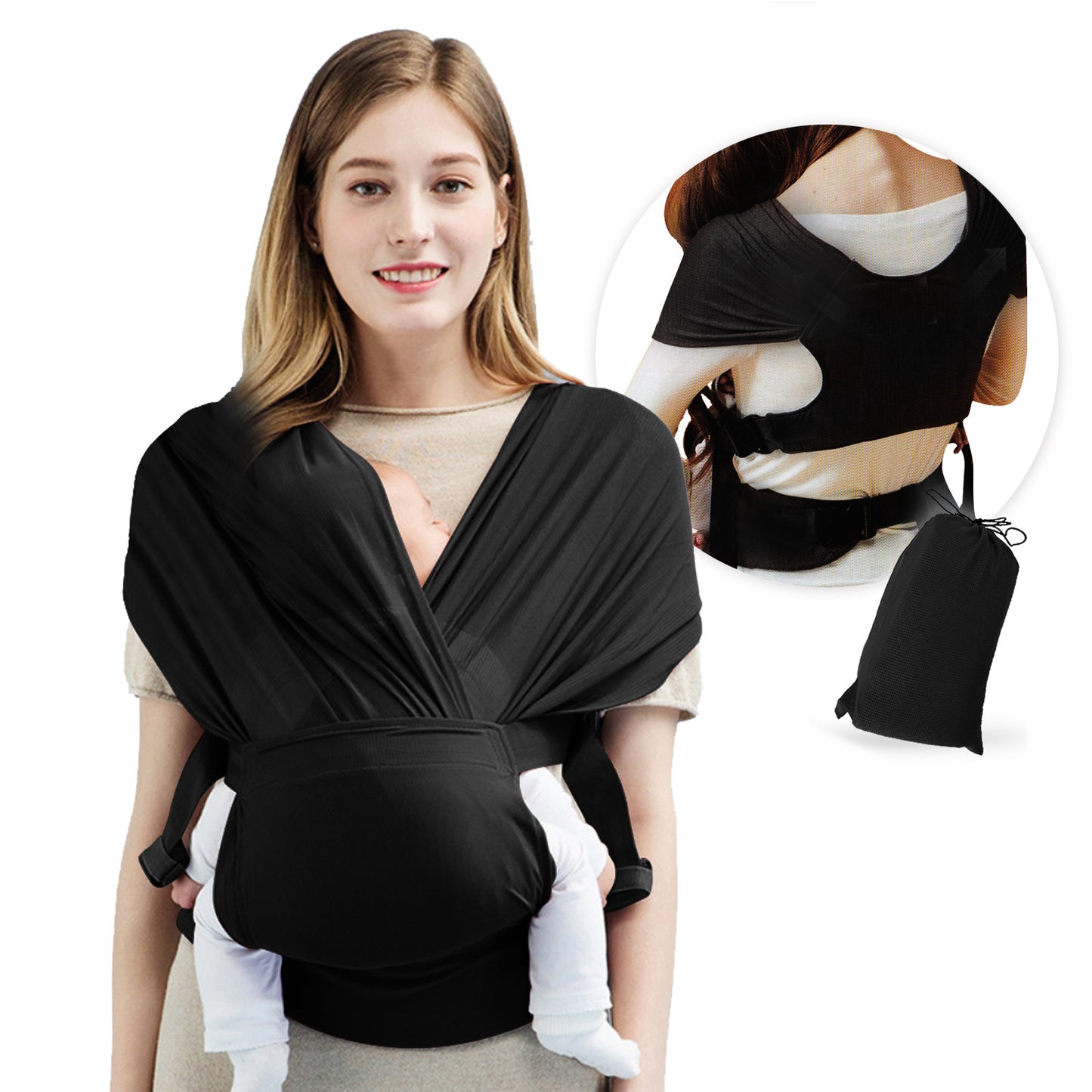 Stretchy Baby Sling Wrap Carrier - Comfortable Bonding for Baby and You