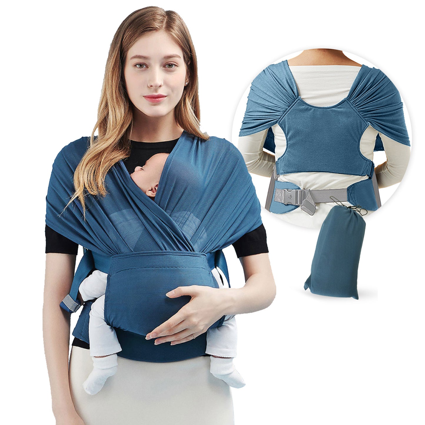 Stretchy Baby Sling Wrap Carrier - Comfortable Bonding for Baby and You