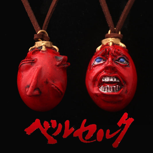 Anime Berserk Behelit Necklace Guts Griffith Egg Of King Pendant Necklace Vintage Rope Chain for Women Men Cosplay Jewelry