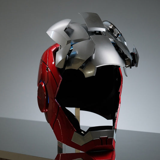 Ultimate Marvel Mk5 Iron Man Helmet - Unleash the Future with Voice Control, Multilingual Lights, and 4/8 Piece Articulation - Rare Collector's Halloween Marvel