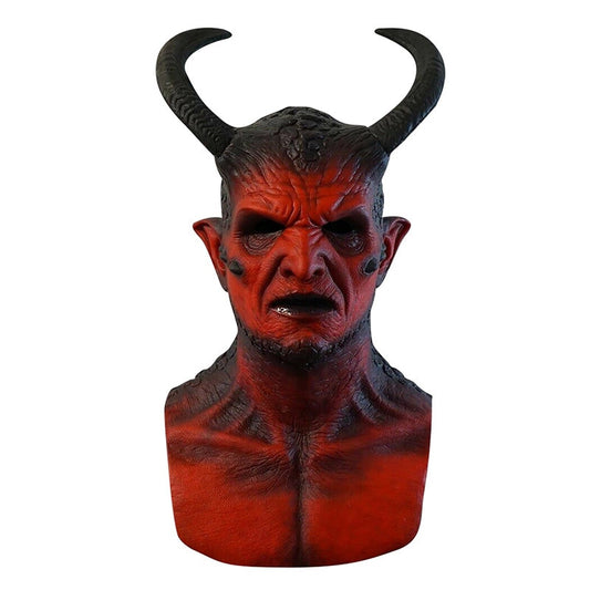 Belial & Ikari Demon Masks with Horns - Devil Silica Gel Cosplay Prop - Unisex Halloween Costume Accessory | Halloween Home Decor
