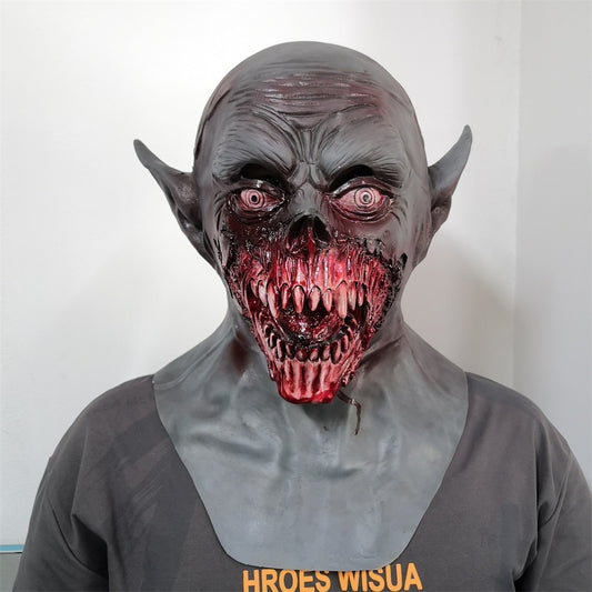 Nosferatu Mask Scary Dracula Monster Latex Mask Halloween Costume Party Horror Demon Zombie Cosplay Props Novelty Costume Party