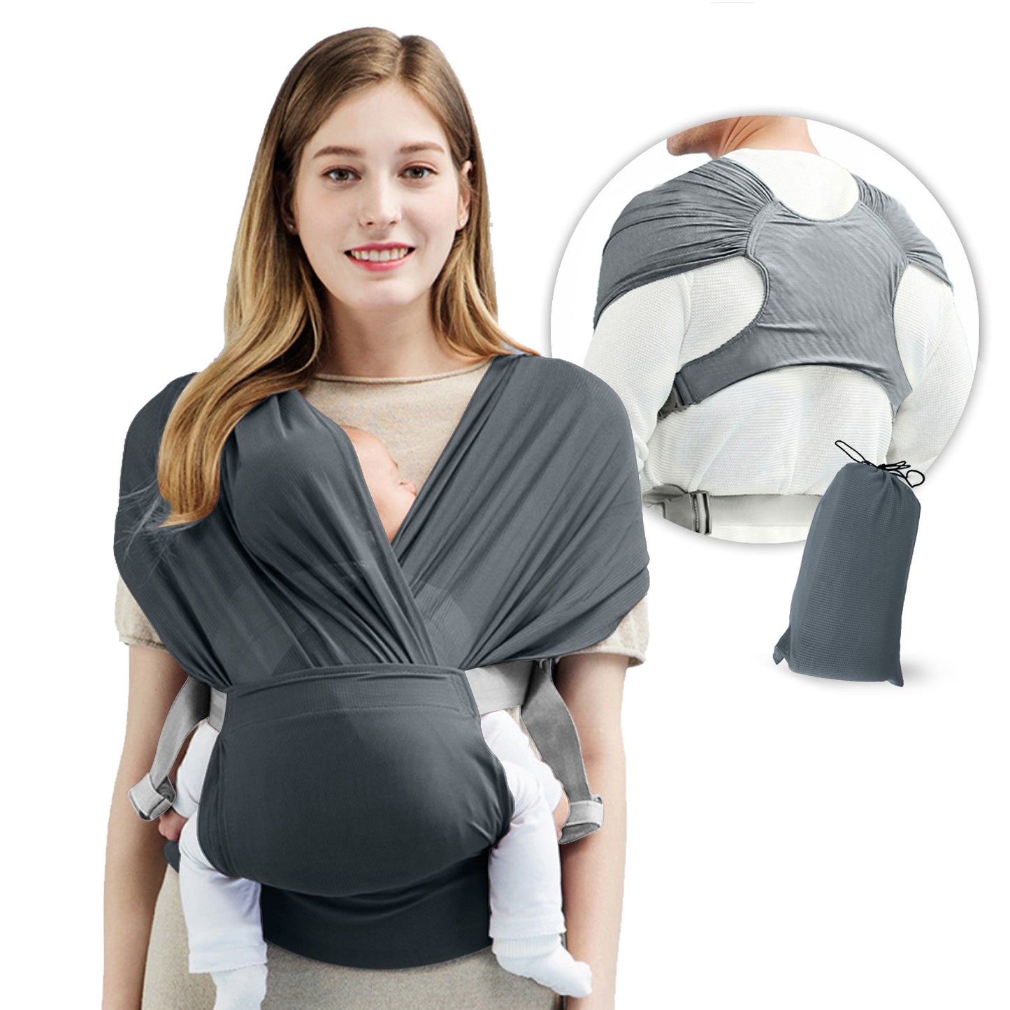 Stretchy Baby Sling Wrap Carrier - Comfortable Bonding for Baby and You